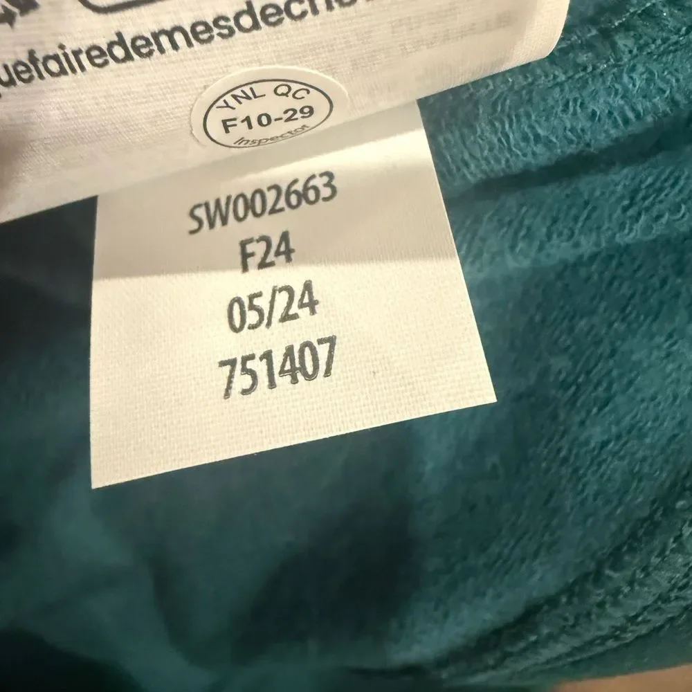 Smartwool Men’s XL Hybrid Merino Wool Blend Vest Full Zip Teal Black NWT